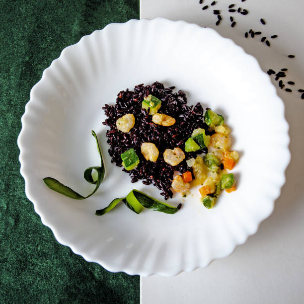 istock Venus rice, shrimps and zucchini. 1261201905