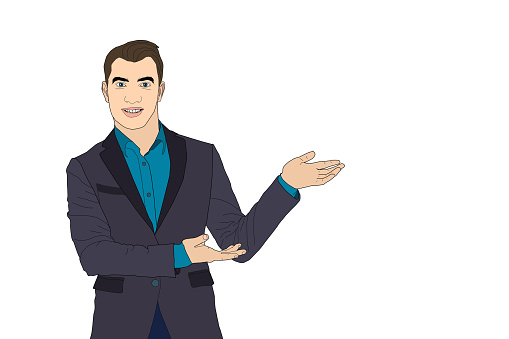 Businessman In Suit Business Concept With Icons Cartoon Handsome Successful Man Illustration Isolated On Background Stock Illustration - Download Image Now - iStock Businessman In Suit Business Concept With Icons Cartoon Handsome Successful Man Illustration Isolated On Background Stock Illustration - Download Image Now - iStock