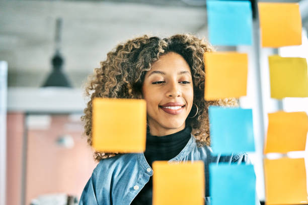 istock Businesswoman planning strategy in creative office 1261234120
