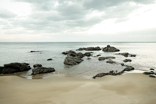 Black sea coast in Batumi Georgia