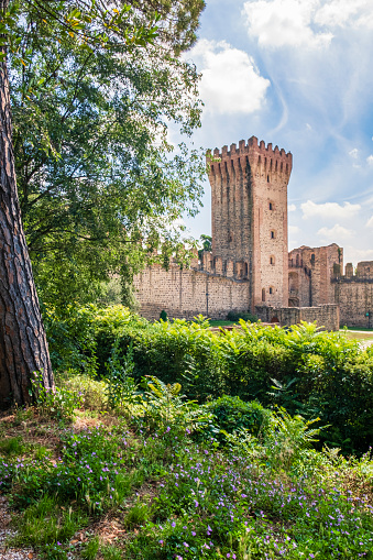 Italy - Este, the keep and the medieval walls, northern Italy, with free entrance.