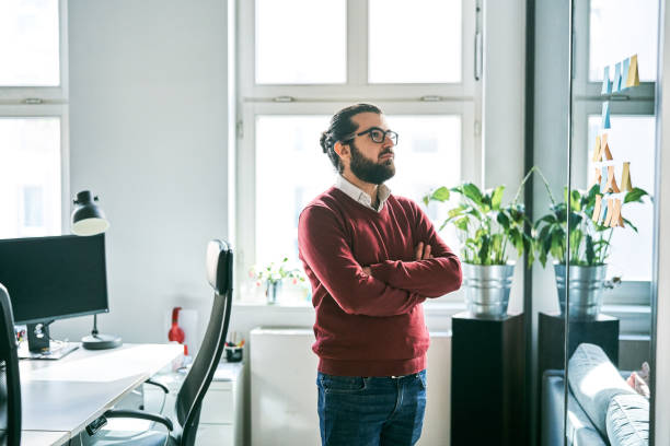 istock Businessman planning business strategy in office 1261314051