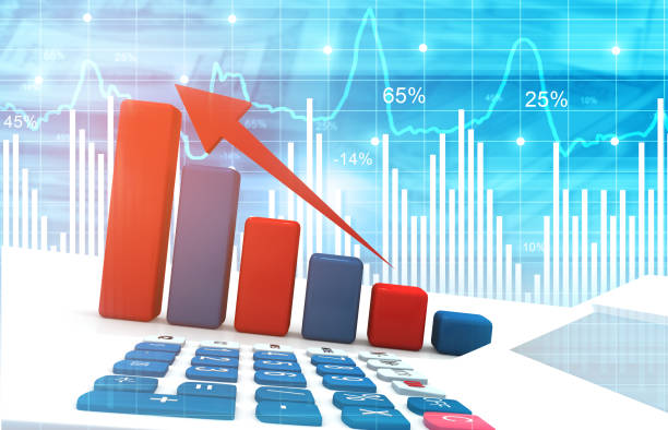 istock Financial growth  graph showing business success 1261357398