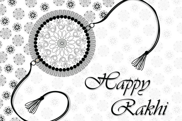 Happy Rakhi Greeting card on occasion of Rakhi Festival rakhi stock illustrations