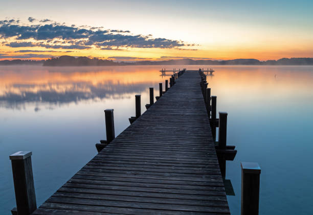 istock Dawn at Lake Woerthsee 1261425793