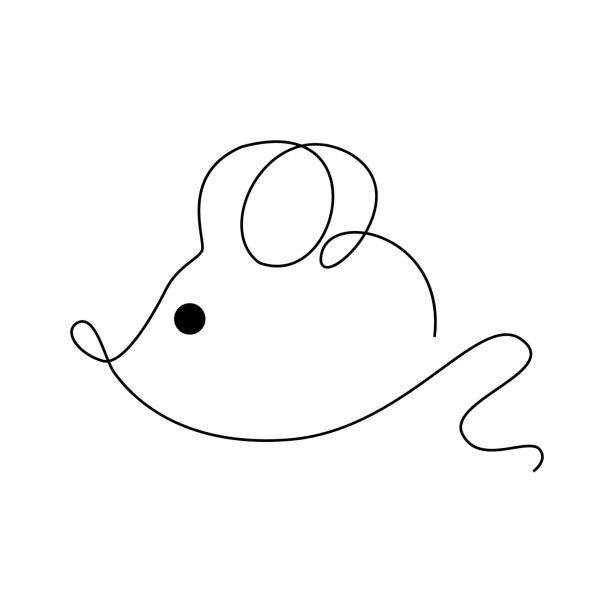 Vẽ Chuột Theo Phong Cách Nghệ Thuật Đường Kẻ Logo Vector Với Hình Ảnh Của  Một Con Vật Hình Ảnh Chứng Khoán Bản In Thời Trang Trừu Tượng Với Một Con  Chuột