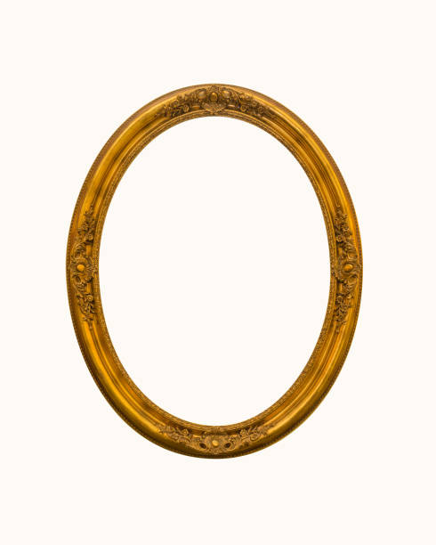 istock vintage gold oval frames or photo frame elegant isolated on white background 1261429724