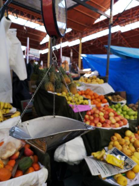 istock Street market with fresh fruit and vegetables 1261445007