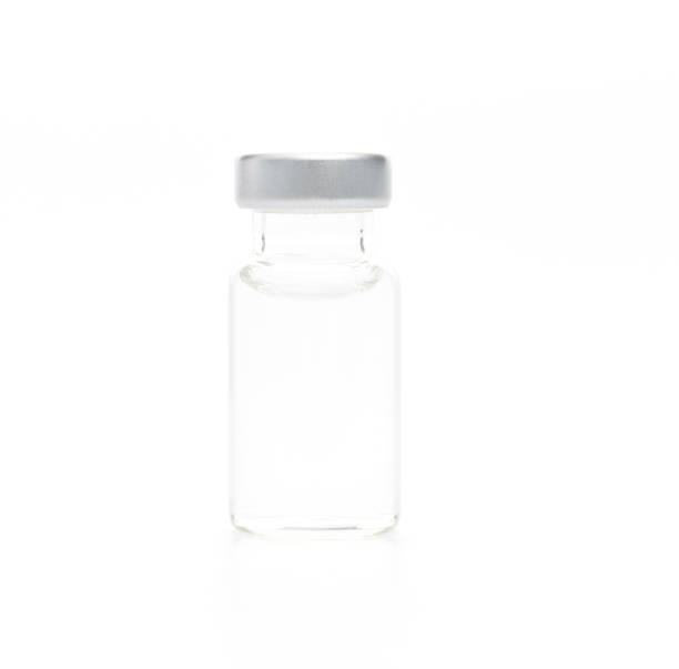 istock Medical ampoule on white background 1261455916