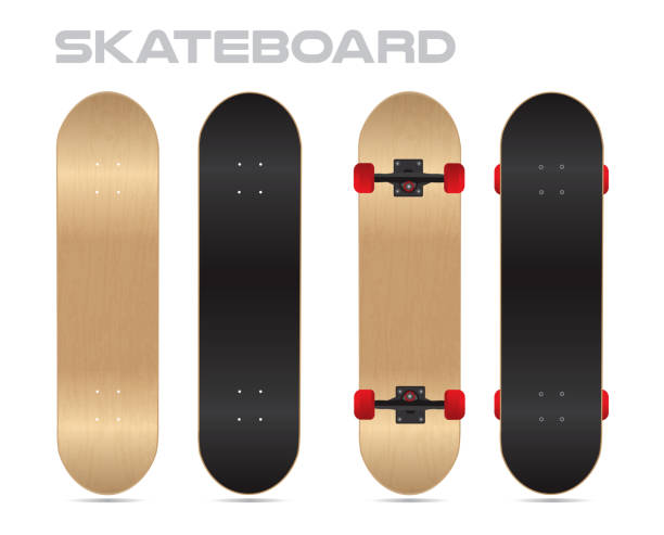 Blank Skateboard Template For Illustrator
