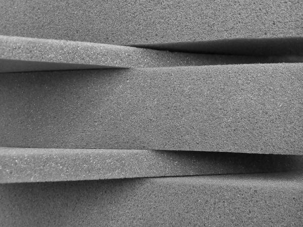 istock heaps of thick and thin gray sponge foam 1261468499