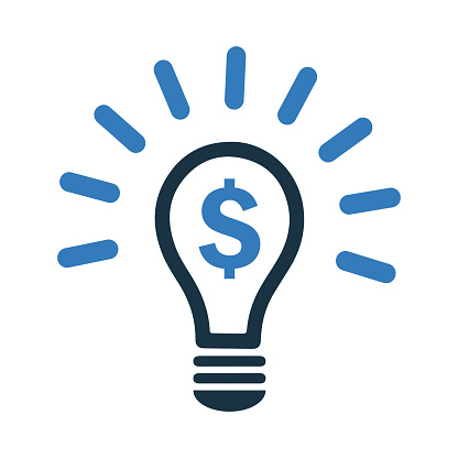 Profit making idea icon. Perfect use for print media, web, stock images, commercial use or any kind of design project.