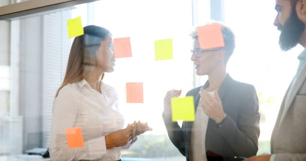istock Creative business people working on business project in office 1261482807