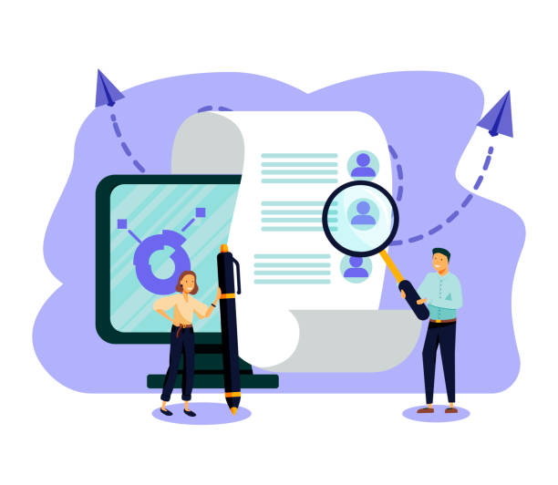 ÐÑновнÑе RGB Vector illustration, small people fill out the form, modern concept for web banners, infographics, websites, printed products, filling out resumes, hiring employees car body care stock illustrations