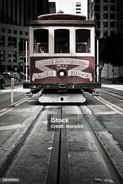 Tram Di San Francisco California Street - Fotografie stock e altre immagini di California - California, Composizione verticale, Copy Space