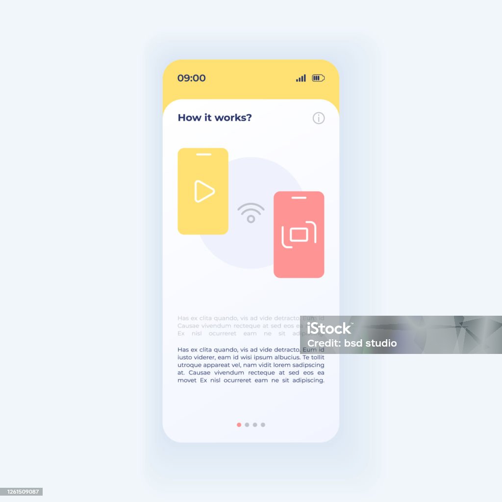 Internettopic Tutorial Internet Tutorial Interface Vector Template Stock Illustration ...