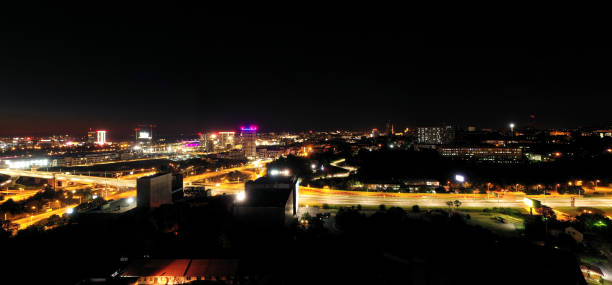istock Highway in city at the night 1261513232