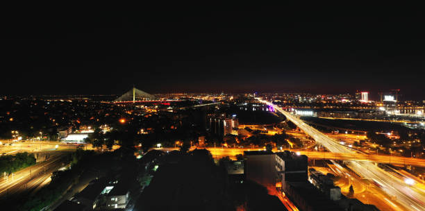 istock Highway in city at the night 1261515925
