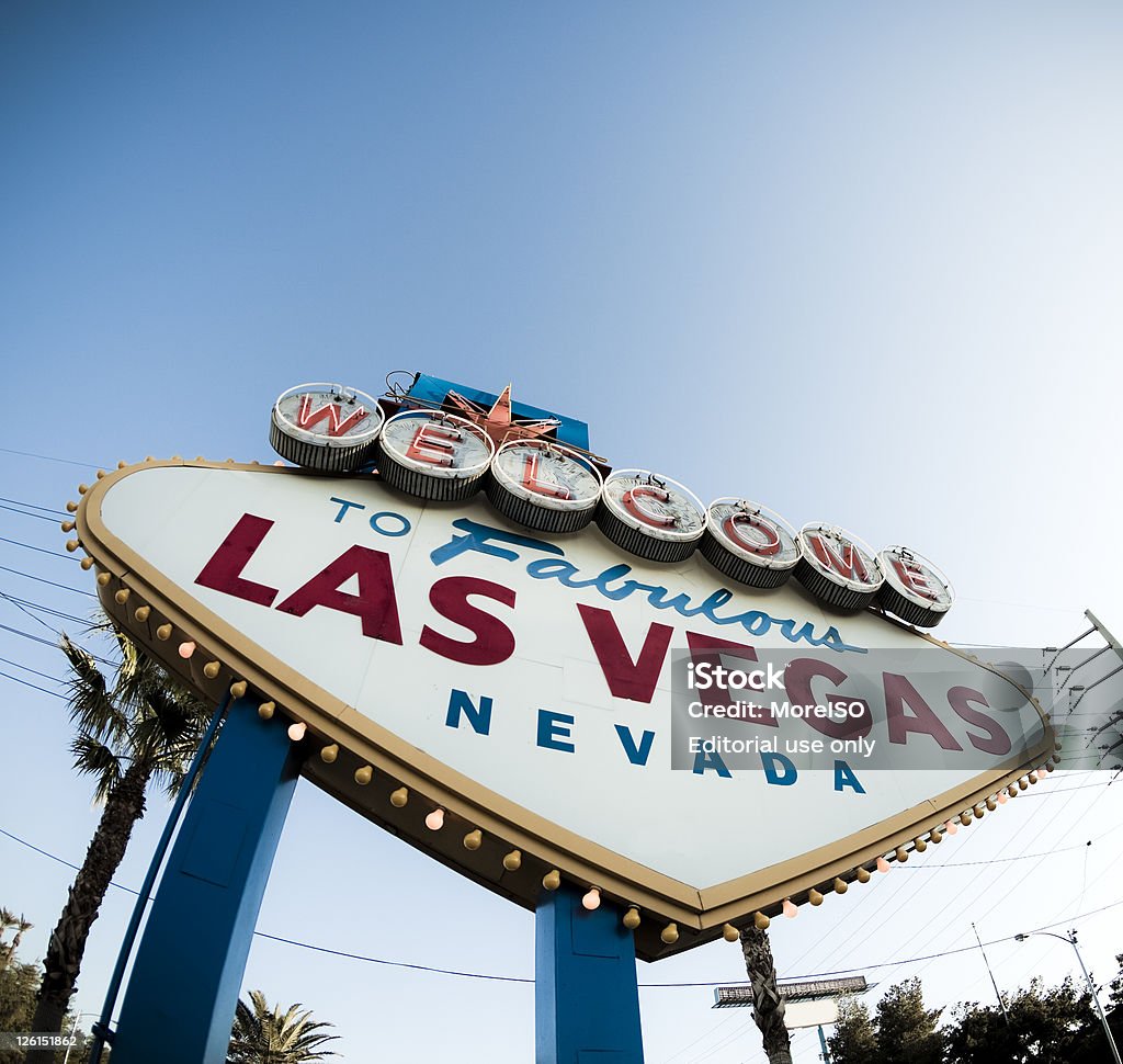 Bienvenue au fabuleux signe de Las Vegas - Photo de Panneau de bienvenue à Las Vegas libre de droits