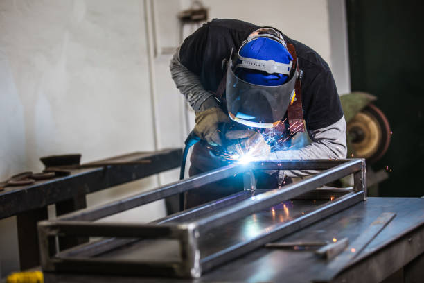 istock Industrial Welder With Torch 1261534990