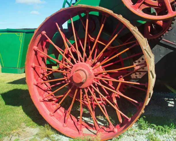 Farm-Tractor Wheel-Steam Tractors 1873-Miami County Ind.- Tractor Company Mount Vernon Indiana
