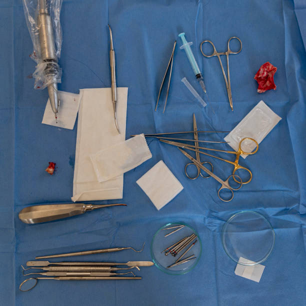 istock surgical tooth extraction and equipment. 1261588746