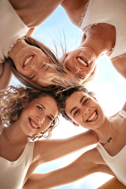 istock Smiled women on selfie after training 1261650447