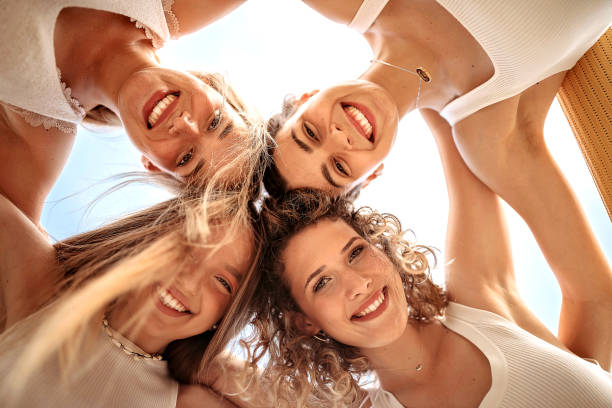 istock Smiled women on selfie after training 1261651726