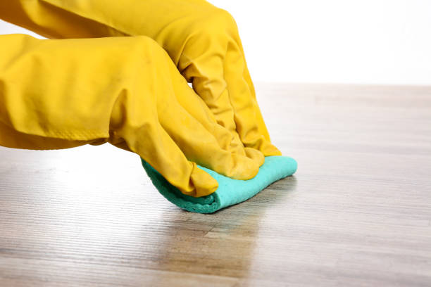istock Woman cleaning kitchen of the table. 1261658472
