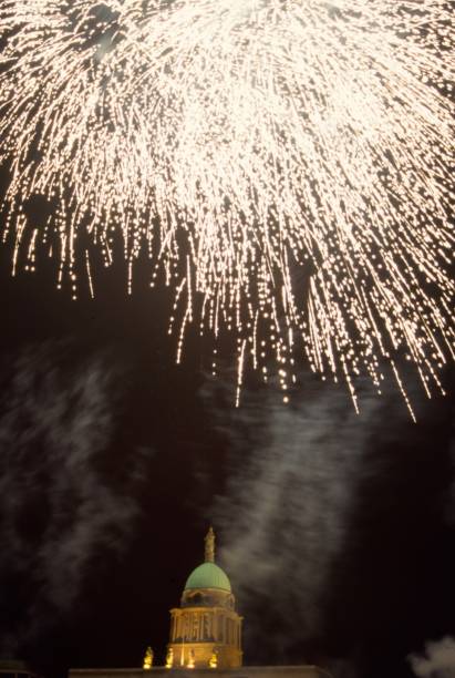 istock St Patrick's Festival Fireworks Customs House Dublin 1261665846
