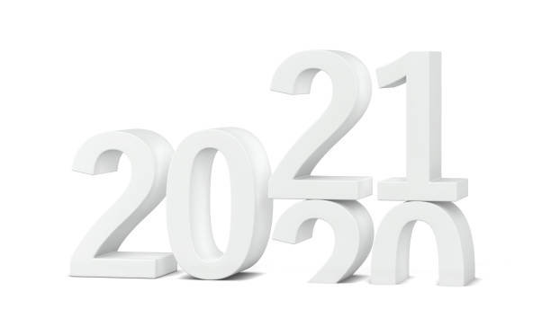 istock 2021 text. New year sign 1261681256