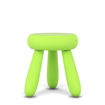 Modern stool. 3d illustration isolated on white background