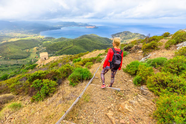 istock Elba Island trekking woman 1261681351