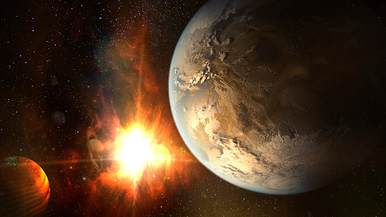 Exoplanet exploration, fantasy and surreal landscape. Elements of this image furnished by NASA.\n\n/urls:\nhttps://www.nasa.gov/feature/goddard/2017/spanning-disciplines-in-the-search-for-life-beyond-earth\n(https://www.nasa.gov/sites/default/files/thumbnails/image/1_giada_1.jpg)\nhttps://images.nasa.gov/details-PIA08653.html\nhttps://www.nasa.gov/feature/new-nasa-position-to-focus-on-exploration-of-moon-mars-and-worlds-beyond\n(https://www.nasa.gov/sites/default/files/thumbnails/image/lunar_feature_header_pic.jpg)\nhttps://www.nasa.gov/press-release/nasa-selects-proposals-to-study-sun-space-environment\n(https://www.nasa.gov/sites/default/files/thumbnails/image/17-064.jpg)