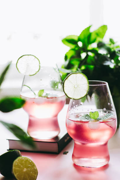 istock Refreshing berry lemonade. Summer freshness 1261690306