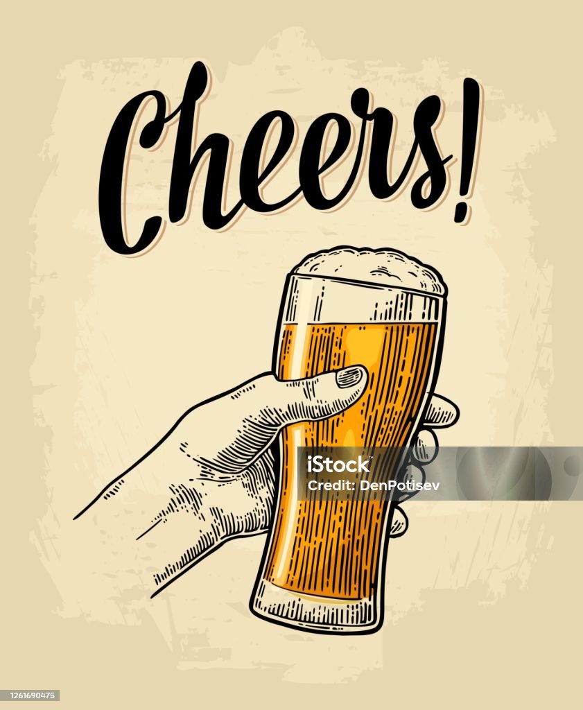 Tay Phụ Nữ Cầm Một Ly Bia Đầy Bọt Hình minh họa Sẵn có - Tải xuống ...