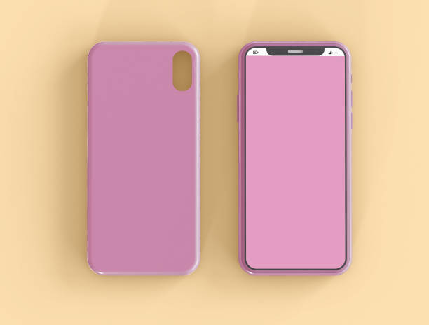 istock 3D Illustration. Mockup of smartphone with phone case. 1261693798