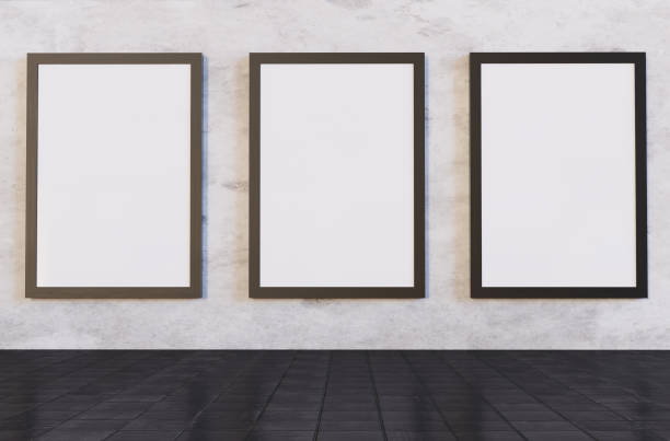 istock 3D Illustration. Mockup of blank billboard posters on subway. 1261693808