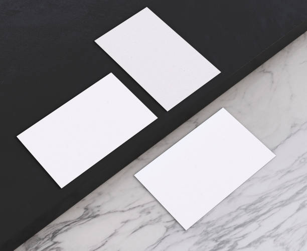 istock 3D Illustration. Blank business cards mockup. 1261693812