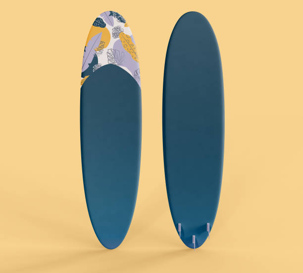 istock 3D Illustration. Two surfboards on isolated background. 1261694378