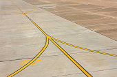 Line markings indicating directions solution for airliners.