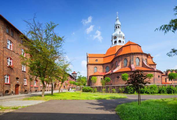 Katowice in Poland, Historical architecture of the mining district of Nikiszowiec Katowice city, Historical architecture of the mining district of Nikiszowiec. Poland, katowice stock pictures, royalty-free photos & images