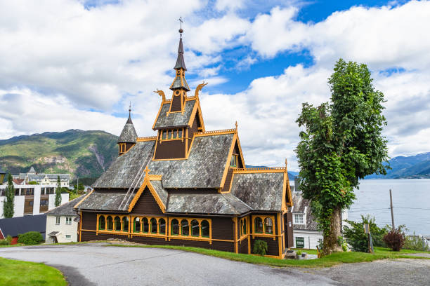 istock St. Olaf's Church. Balestrand, Nortway. 1261744101