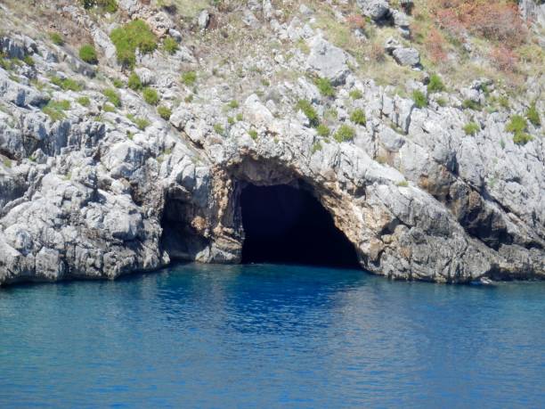 Palinuro - Blue Grotto stock photo