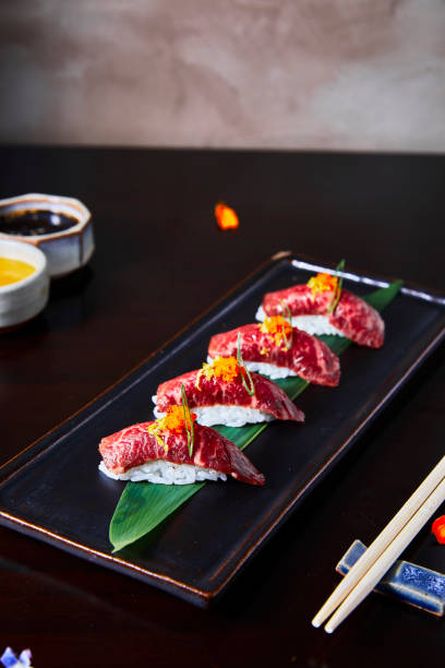 istock Wagyu Nigiri / Kobe Sushi. 1261769945
