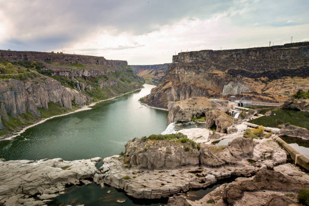 쇼숀 폭포 - shoshone falls 뉴스 사진 이미지