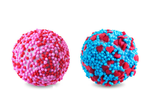 istock Sweet colorful candy cake pops on a white isolated background 1261798713