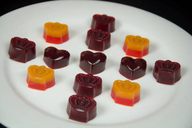 istock Colorful assortment of molded gummies 1261799266