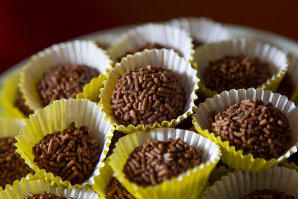 istock Brigadier, traditional Brazilian party candy. 1261820308