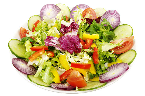 istock Bowl Of Salad On White Background 126182652